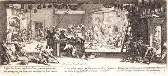 De plundering Les miseres et les mal-heures de la guerre, pl. 5